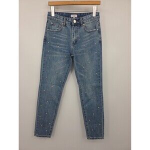 Tobi Tapered Leg Jeans Sz 24 Studded Steampunk Grunge
